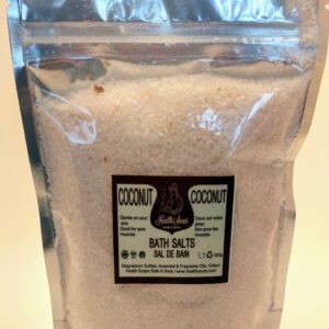 Coconut Bath Salts  (Aromatherapy-Uplifting) 300gr