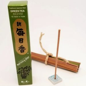 Green Tea Incense…50 sticks with holder