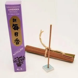 Lavender Incense…5o sticks with ceramic holder