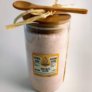 Oatmeal Bath Salts in a Glass Jar 700gr
