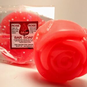 Rose Flower Bar Soap (organic & biodegradable) 100gr