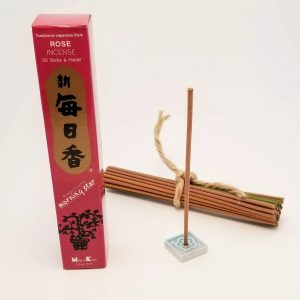 Rose Incense…50 sticks with ceramic holder