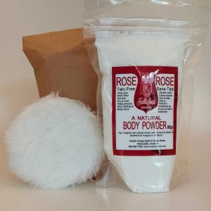 Rose Talc-Free Body Powder Refill  with bonus powder puff 90gr (Talc-Free)