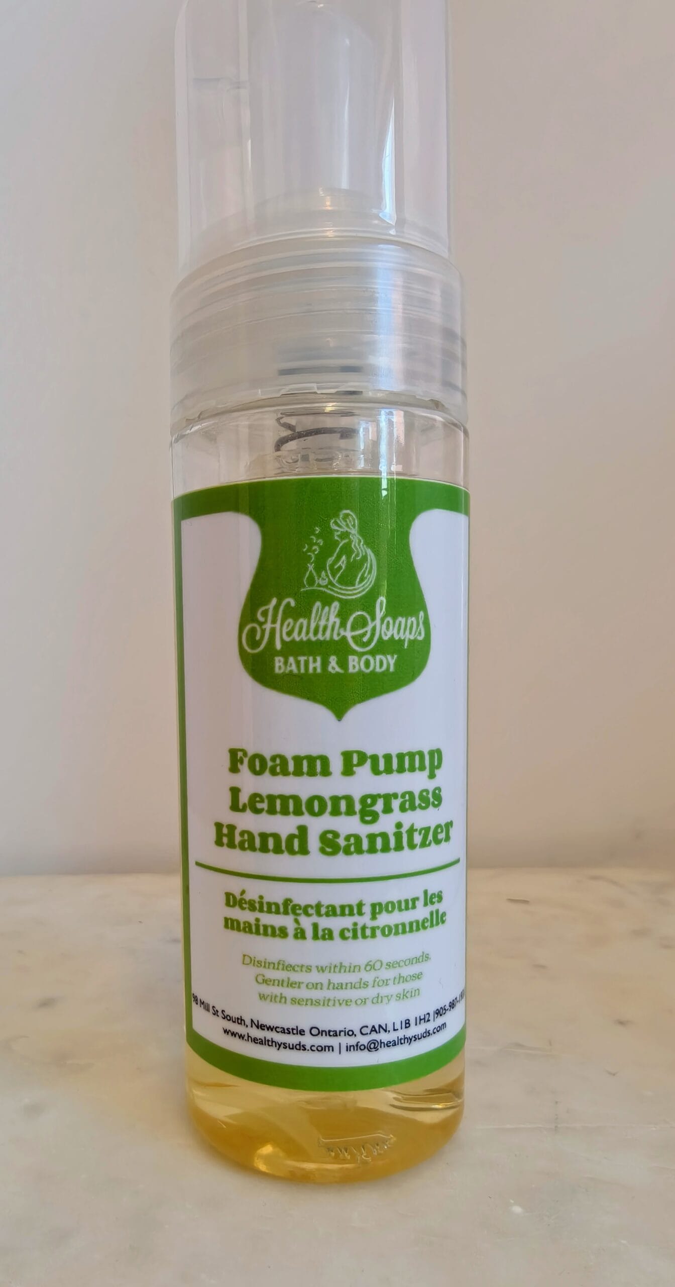 70% Alcohol Lemongrass FOAM Hand Sanitizer 175ml