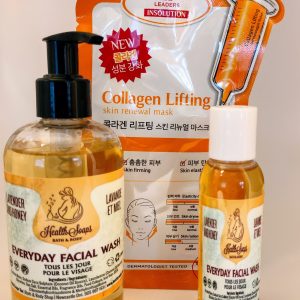 Collagen Facial Mask with Everyday Facial Wash Set
