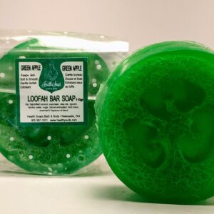 Green Apple Loofah Bar Soaps 110gr (organic & biodegradable)