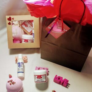 Valentines Rose and Lavender Gift Set