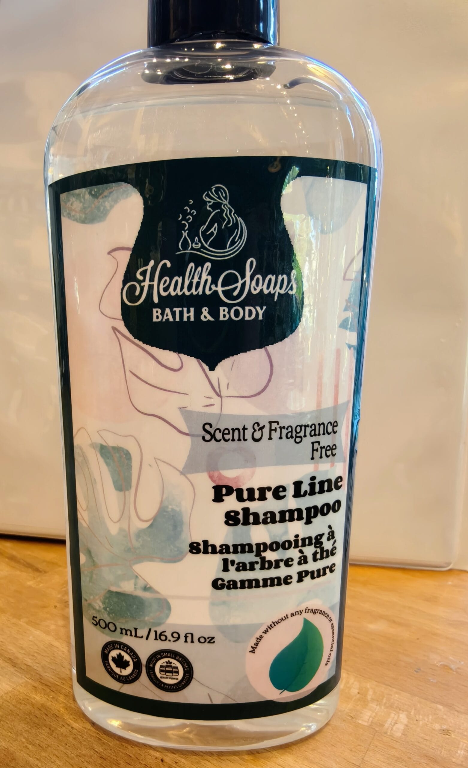 PURE UNSCENTED SHAMPOO (organic and biodegradable) 500ML