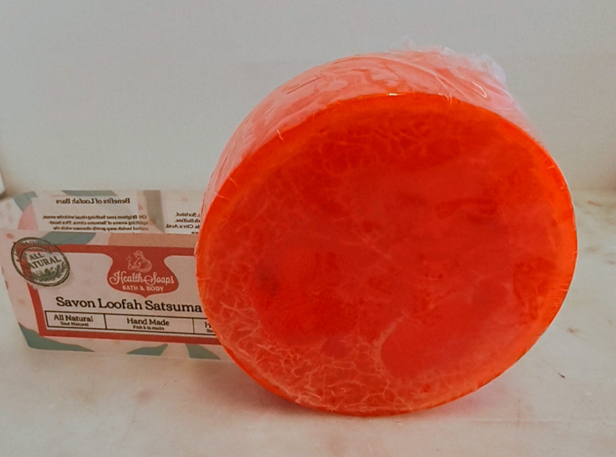 SATSUMA LOOFAH BAR SOAP 100GR - Image 2